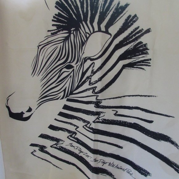 San Diego Zoo Zebra Scarf - Picture 1 of 4